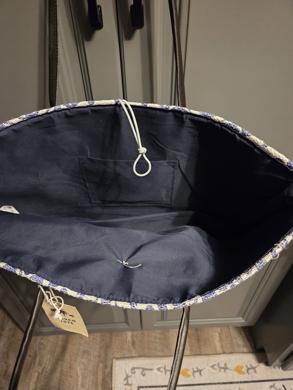 Blue Star Clothing Co. Woven Tote - Picture 2 of 14